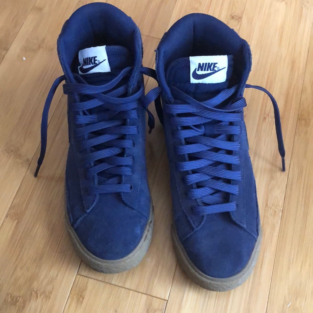 Navy Blue Nike High Tops